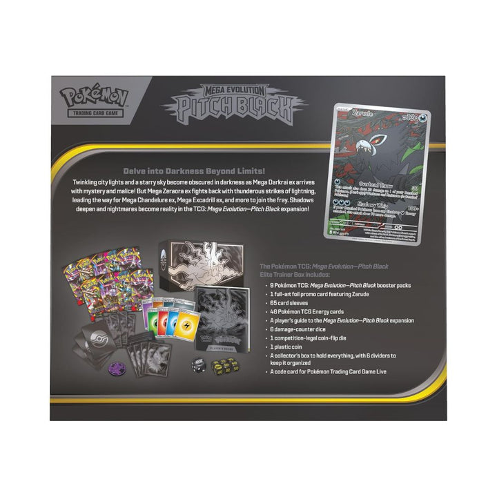 POKEMON TCG MEGA EVOLUTION PITCH BLACK ELITE TRAINER BOX [ENG VERSION]