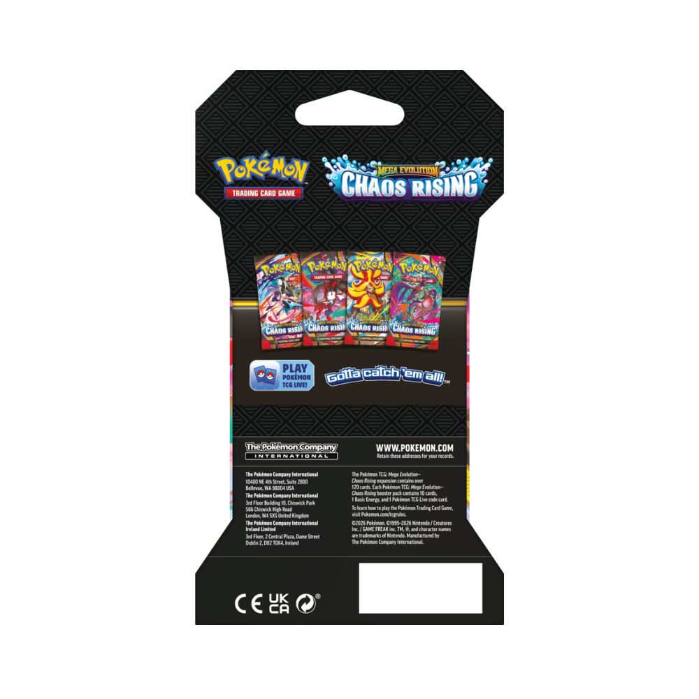 POKEMON TCG: MEGA EVOLUTION - CHAOS RISING [SLEEVED] [POKEMON TCG]