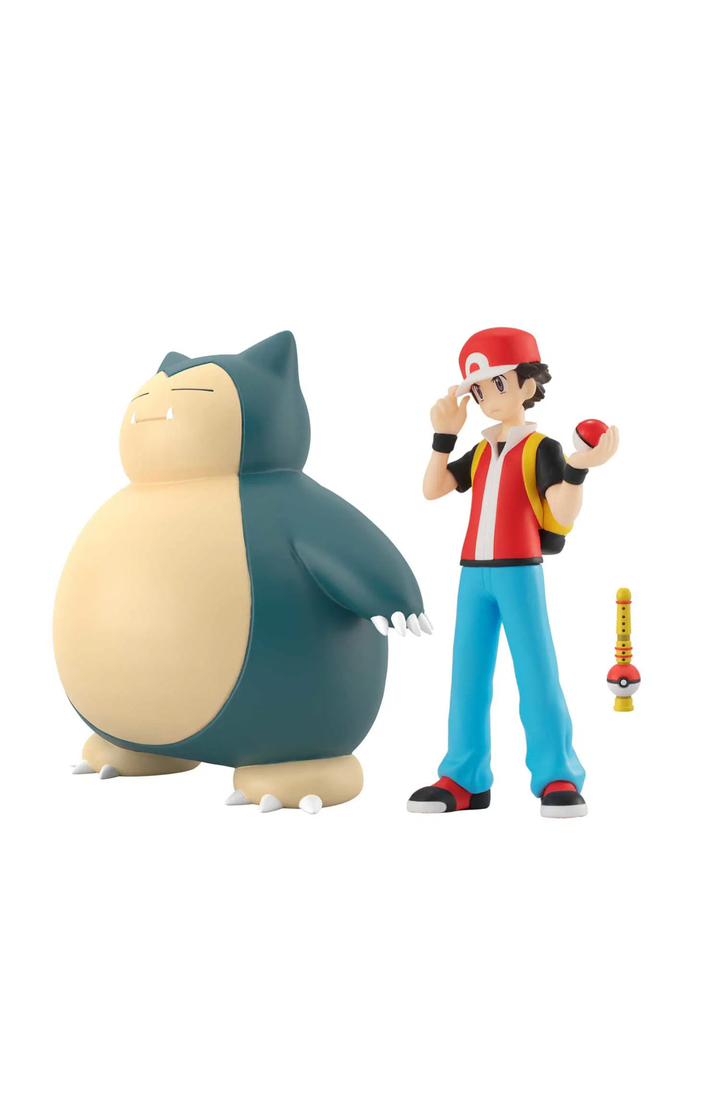 BANDAI POKEMON SCALE WORLD KANTO RED &amp; SNORLAX &amp; POKEMON FLUTE [COLLECTIBLE]