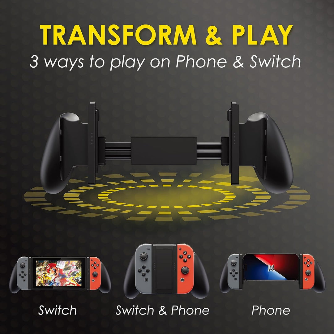 Proteus 3-in-1 Joy-Con Grip รูปแบบการใช้งาน